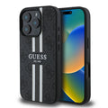 Guess - Hardcase 4G Printed Stripes MagSafe (GUHMP16XP4RPSK) - iPhone 16 Pro Max - Black