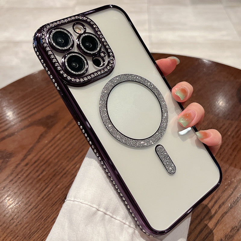 Shieldee - Royal Crystal MagSafe for iPhone 15 Pro Purple