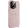Guess GUHMP13LPSAHMCP case for iPhone 13 Pro - pink Saffiano MagSafe