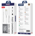 JELLICO cable KDS-32 USB-C USB 3.1A 2M White