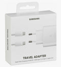 Original wall charger Samsung 25W + cable USB-C - USB-C