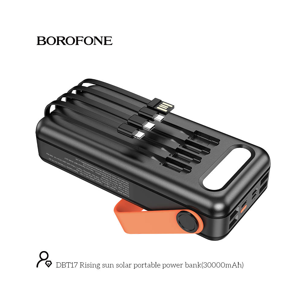Power Bank Solar Charger BOROFONE DBT17 30000mAh 12 in 1