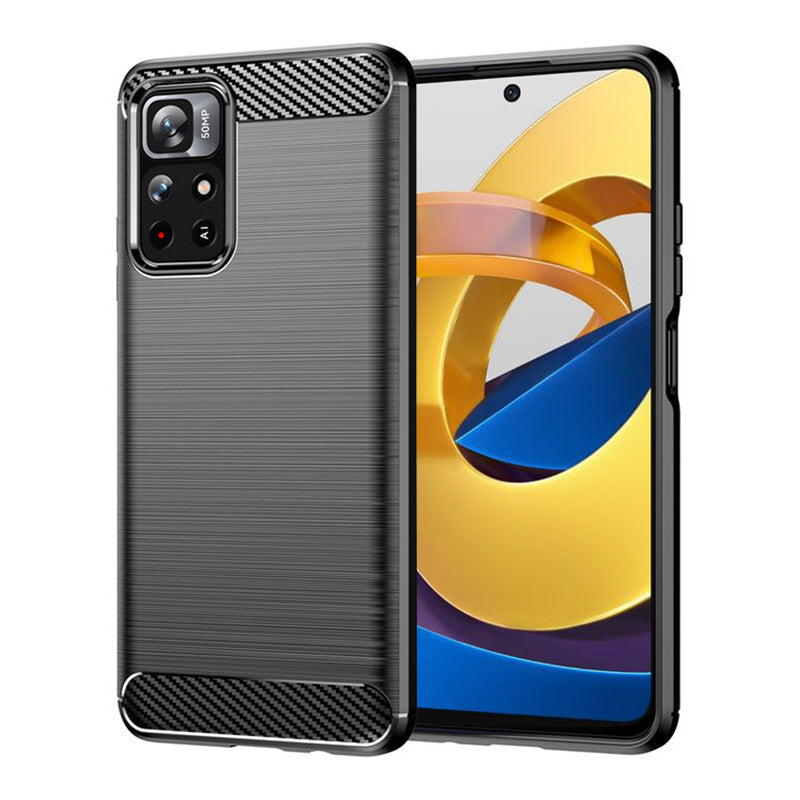 Carbon Silicone - Xiaomi Poco M4 Pro 5G - Black