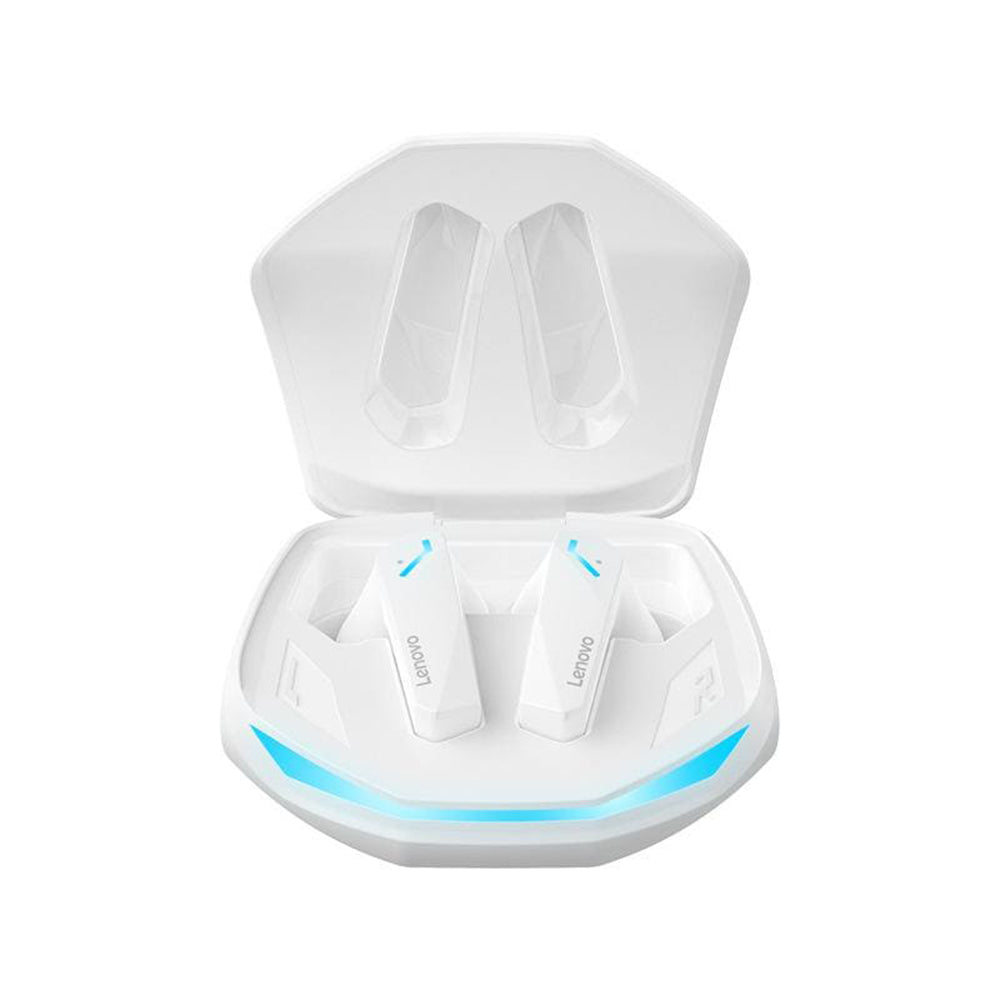 Lenovo Wireless Earbuds - Bluetooth 5.3, Gaming Dual Mode, HD Calls - White