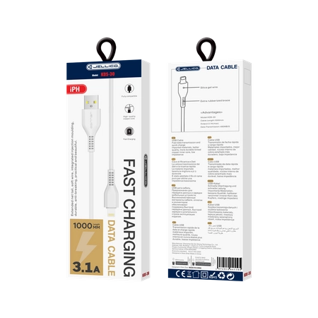 JELLICO cable KDS-30 Lightning 3.1A 1M White