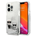 Karl Lagerfeld Liquid Glitter Karl&Choupette case for iPhone 13 Pro Max