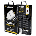 MOONX wall charger MC05 22,5W 1xUSB QC3.0 + cable Micro USB White