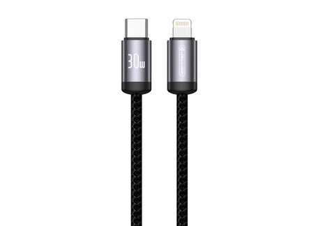 JELLICO cable B27 USB-C - Lightning PD 30W 1M Black
