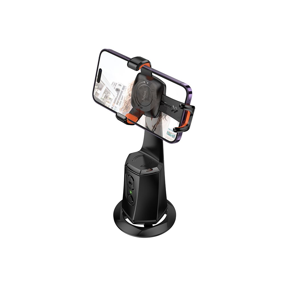 HOCO mobile phone holder 360 degree with auto face tracking K26 black