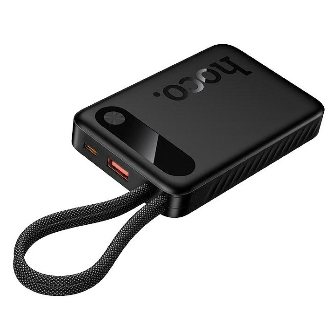 Hoco - PowerBank 10000mAh with built in cables 22.5W Black