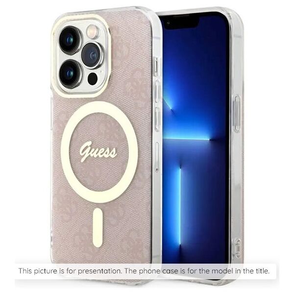 Guess Magsafe Hard Case – iPhone 16 (Διάφανο/Μαύρο – GUHMP16SH4STK)