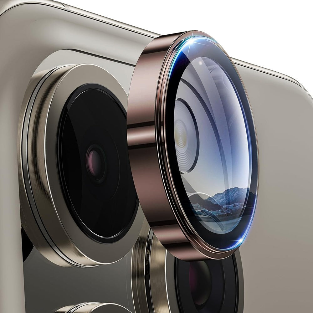 Baiko Camera Lens Protectors for iPhone 16 Pro / 16 Pro Max Dessert Titanium