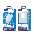 JELLICO wall charger EU01 2.4A 12W 1xUSB White