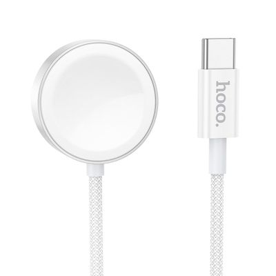 Hoco 2.5W USB C compatible with Apple Watch and Samsung Watch CW59 white