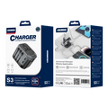 JELLICO universal travel adapter S3 3.4A Max 2400W Black