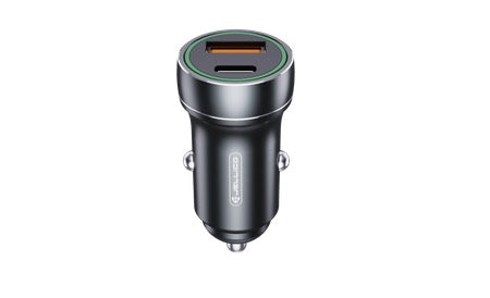 JELLICO car charger F4 PD 20W 1xUSB-C + 1xUSB QC3.0 Black
