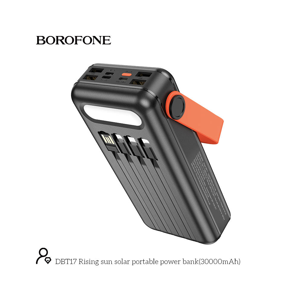 Power Bank Solar Charger BOROFONE DBT17 30000mAh 12 in 1