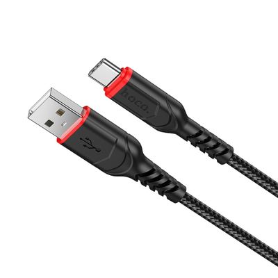 USB A to USB C Cable Hoco QC 3A 1m X59 Black