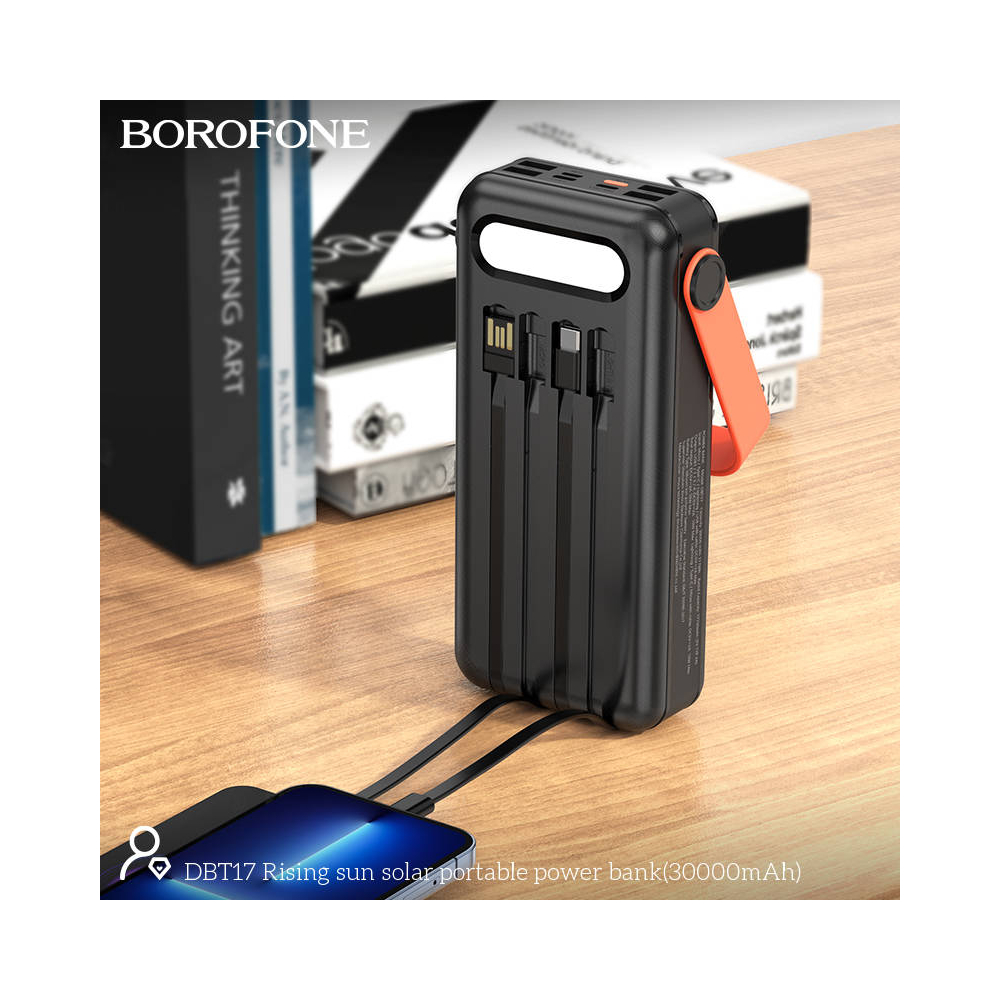 Power Bank Solar Charger BOROFONE DBT17 30000mAh 12 in 1
