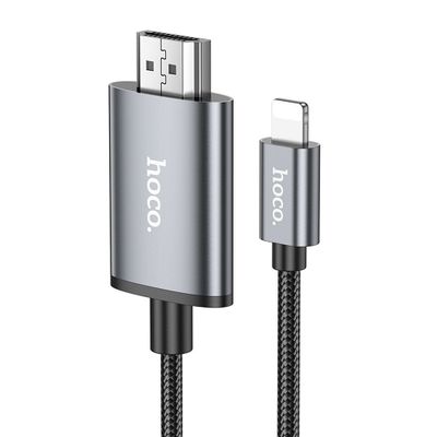 Hoco 1080p Lightning to HDMICable 2m UA27 Steel Gray