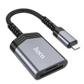 Hoco Lightning UA25 SD/TF Card Reader Gray