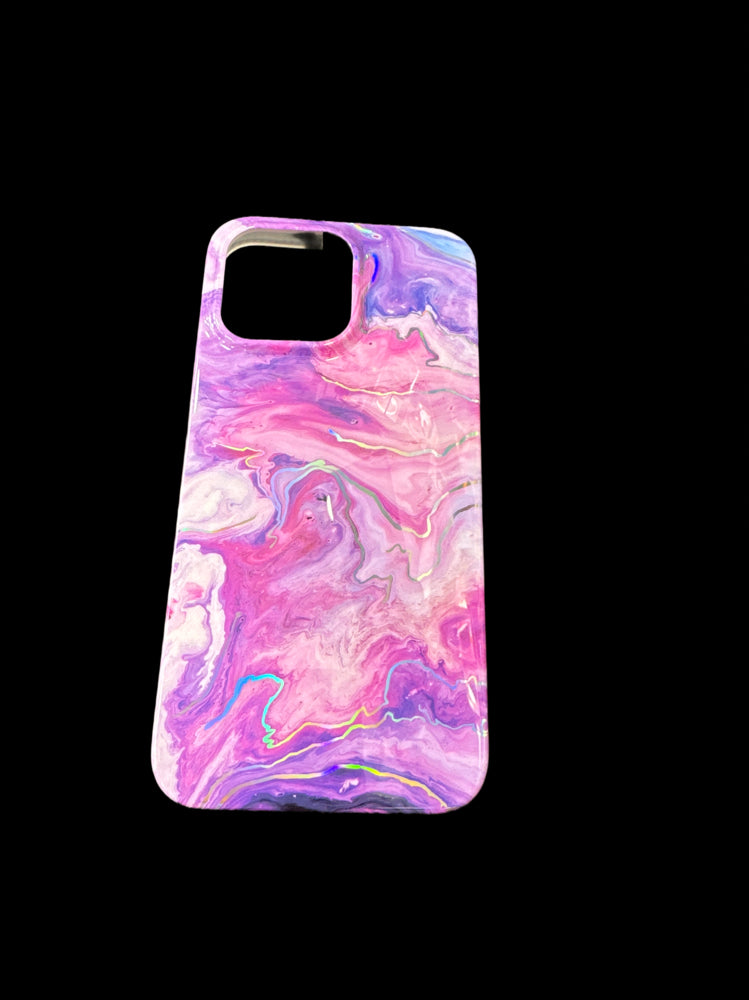 Θήκη iPhone 15 Pro Max Pink Marble Waves