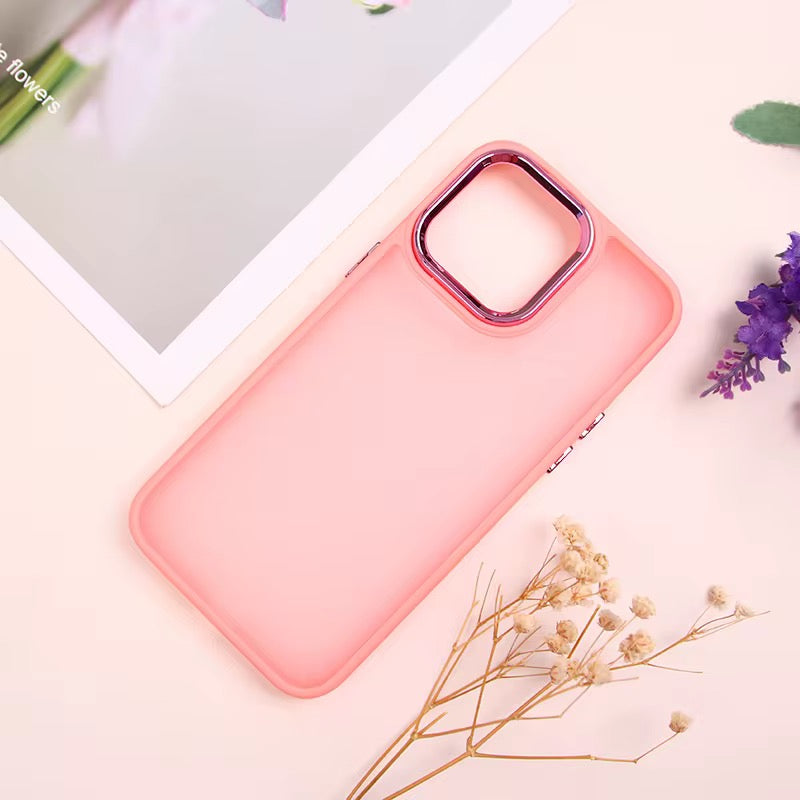 Θήκη Matte Frosted για Xiaomi Redmi Note 14 5G Ροζ