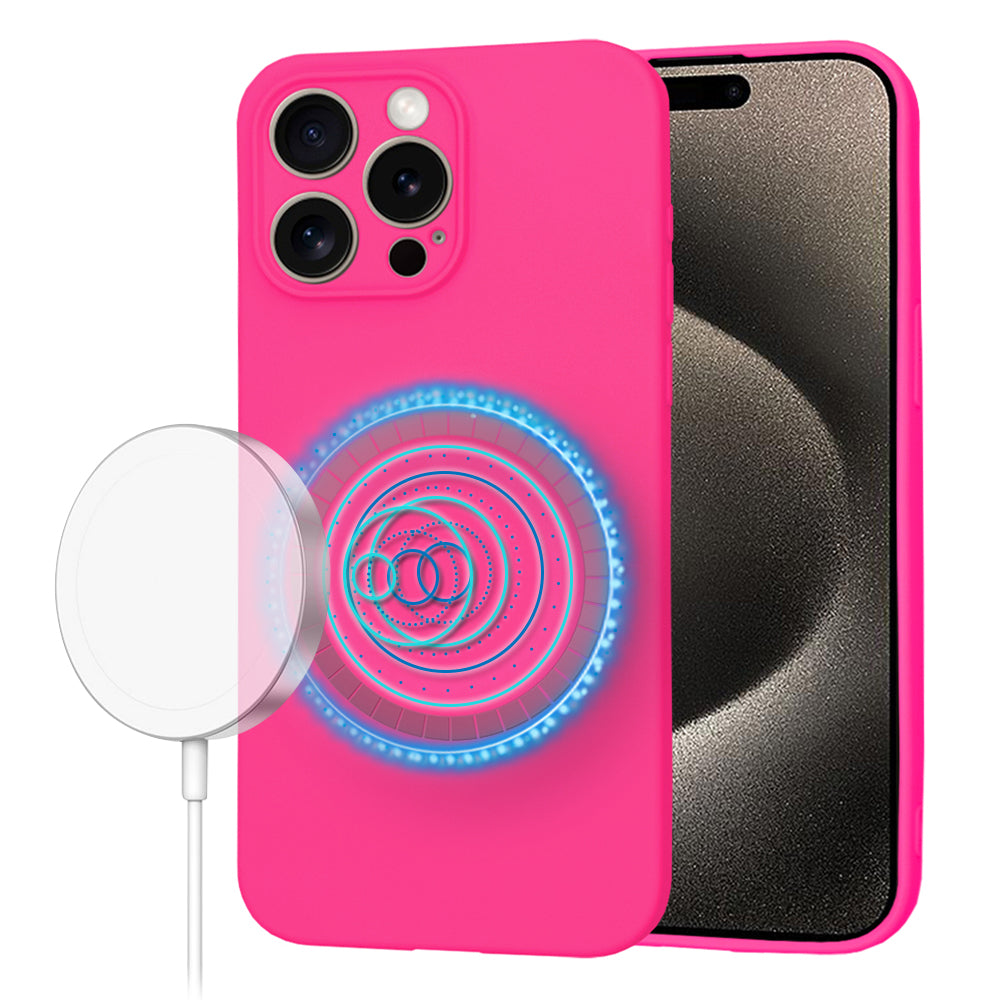 SoftFlex MagSafe - iPhone 15 Pro Max - Hot Pink