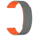 Watchband 22mm (W074) - Samsung Galaxy Watch (46mm)/Watch 3/Gear S3, Huawei Watch GT/GT 2 (46mm) - Grey / Orange