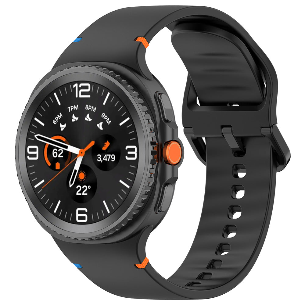 Watchband (W079) - Samsung Galaxy Watch8 40mm/Watch8 44mm/Watch8 Classic/Watch9 40mm/Watch9 44mm - Black
