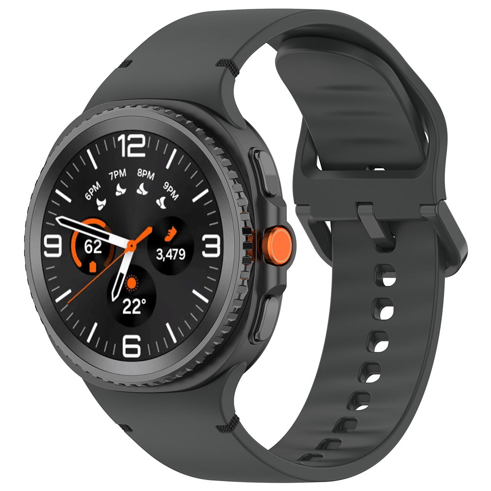 Watchband (W079) - Samsung Galaxy Watch8 40mm/Watch8 44mm/Watch8 Classic/Watch9 40mm/Watch9 44mm - Graphite Carbon