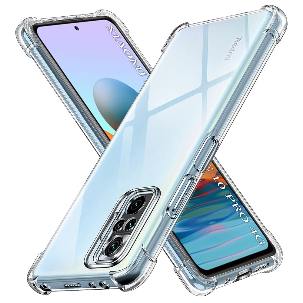 Shockproof Clear Silicone - Xiaomi Redmi Note 10 Pro / Note 10 Pro Max - Clear