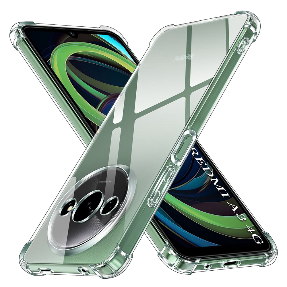 Shockproof Clear Silicone - Xiaomi Redmi A3 / Redmi A3x - Clear