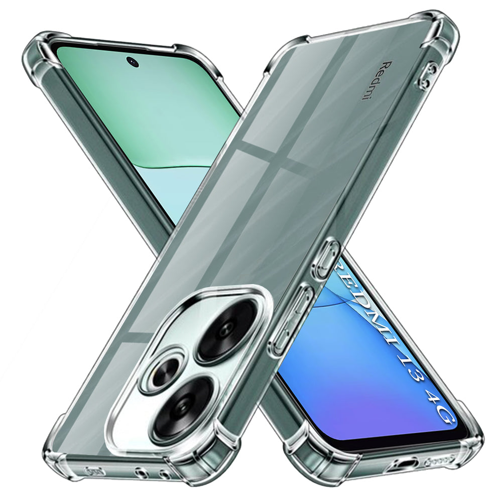 Shockproof Clear Silicone - Xiaomi Redmi 13 / Poco M6 4G - Clear