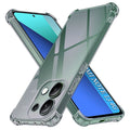 Shockproof Clear Silicone - Xiaomi Redmi Note 13 4G - Smoke Black