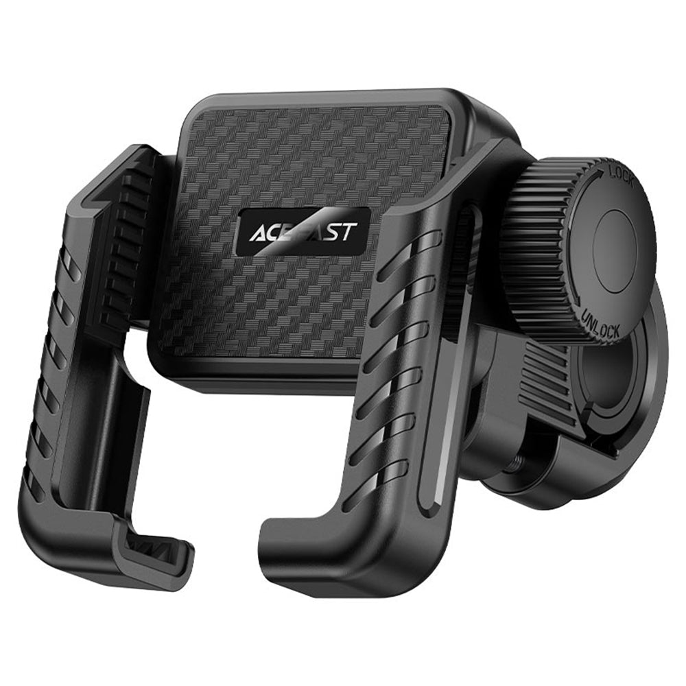 Acefast - Phone Holder (D58) - for Cycling, with Anti-injury Pads, Anti-Theft System, Universal, 4.7 - 6.9" - Black