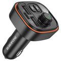 Borofone - FM Modulator and Car Charger Heroic (BC59) - Bluetooth V5.4, 2x USB, Type-C, MP3 Playback - Black