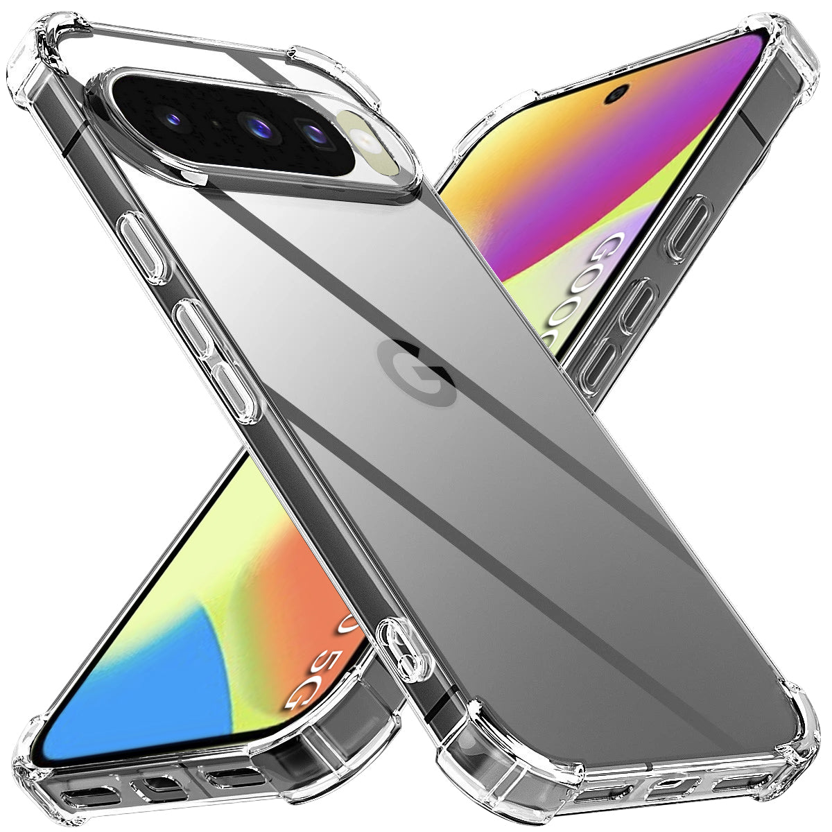 Shockproof Clear Silicone - Google Pixel 10 / 10 Pro - Clear