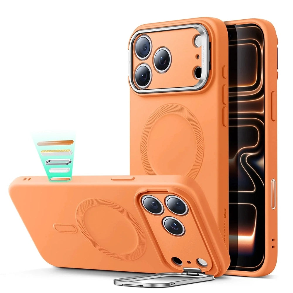 ESR - Cloud Soft HaloLock Kickstand - iPhone 17 Pro Max - Orange