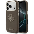 Guess - Hardcase Resin Logo (GUHCP17X5PS4RGGW) - iPhone 17 Pro Max - Brown
