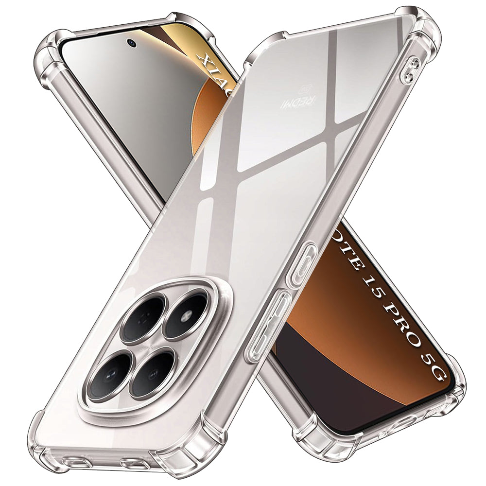 Shockproof Clear Silicone - Xiaomi Redmi Note 15 Pro 5G - Clear