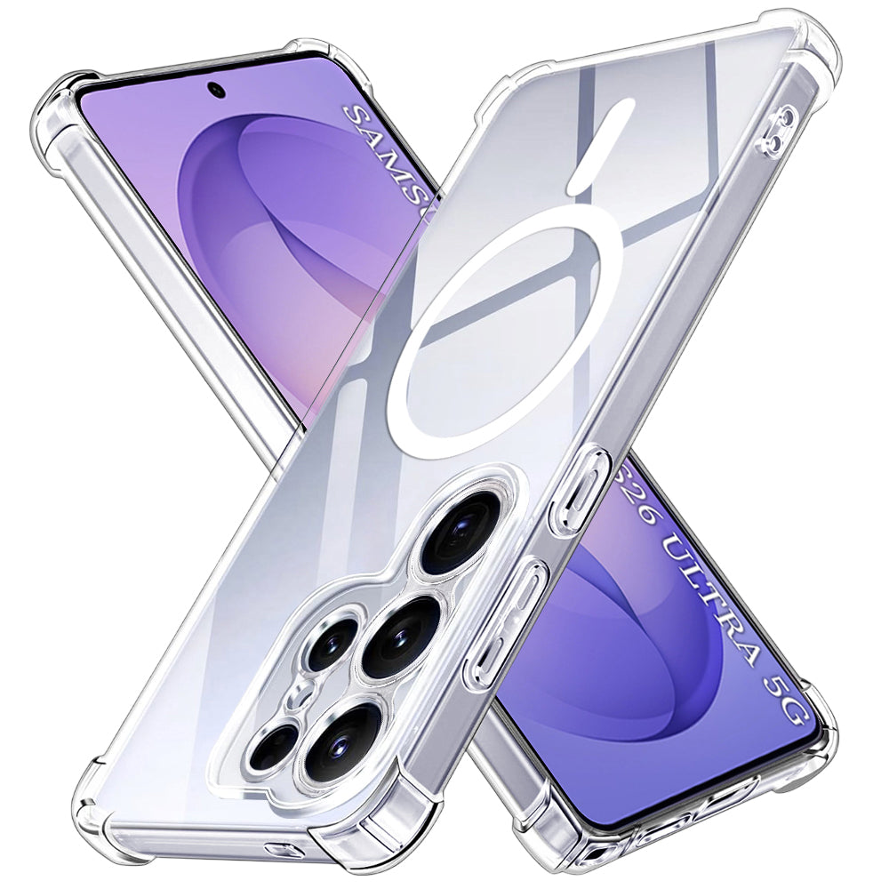 Shockproof Clear Silicone MagSafe - Samsung Galaxy S26 Ultra - Clear