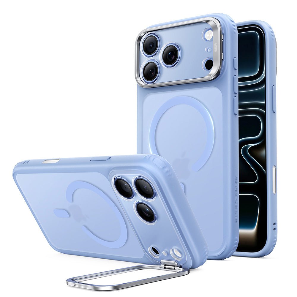 ESR - Classic Hybrid HaloLock Kickstand - iPhone 18 Pro / iPhone 17 Pro - Frosted Light Blue