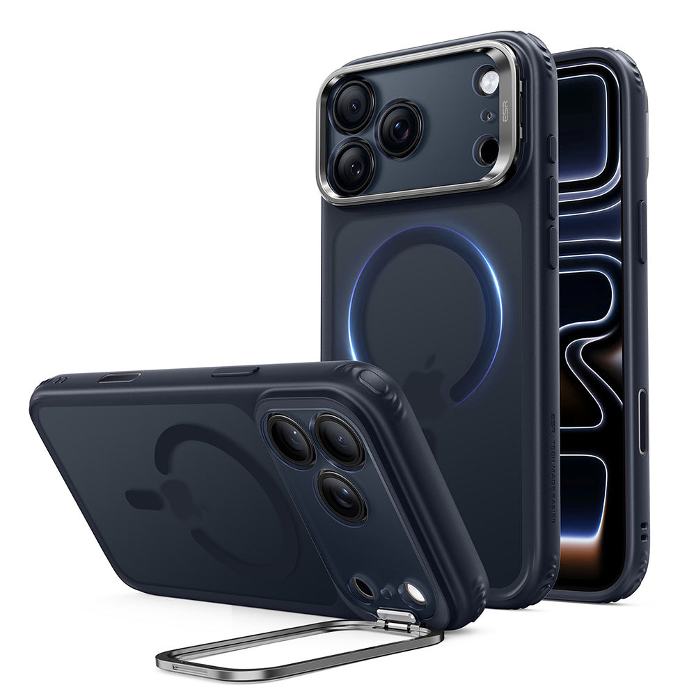 ESR - Classic Hybrid HaloLock Kickstand - iPhone 18 Pro / iPhone 17 Pro - Frosted Blue