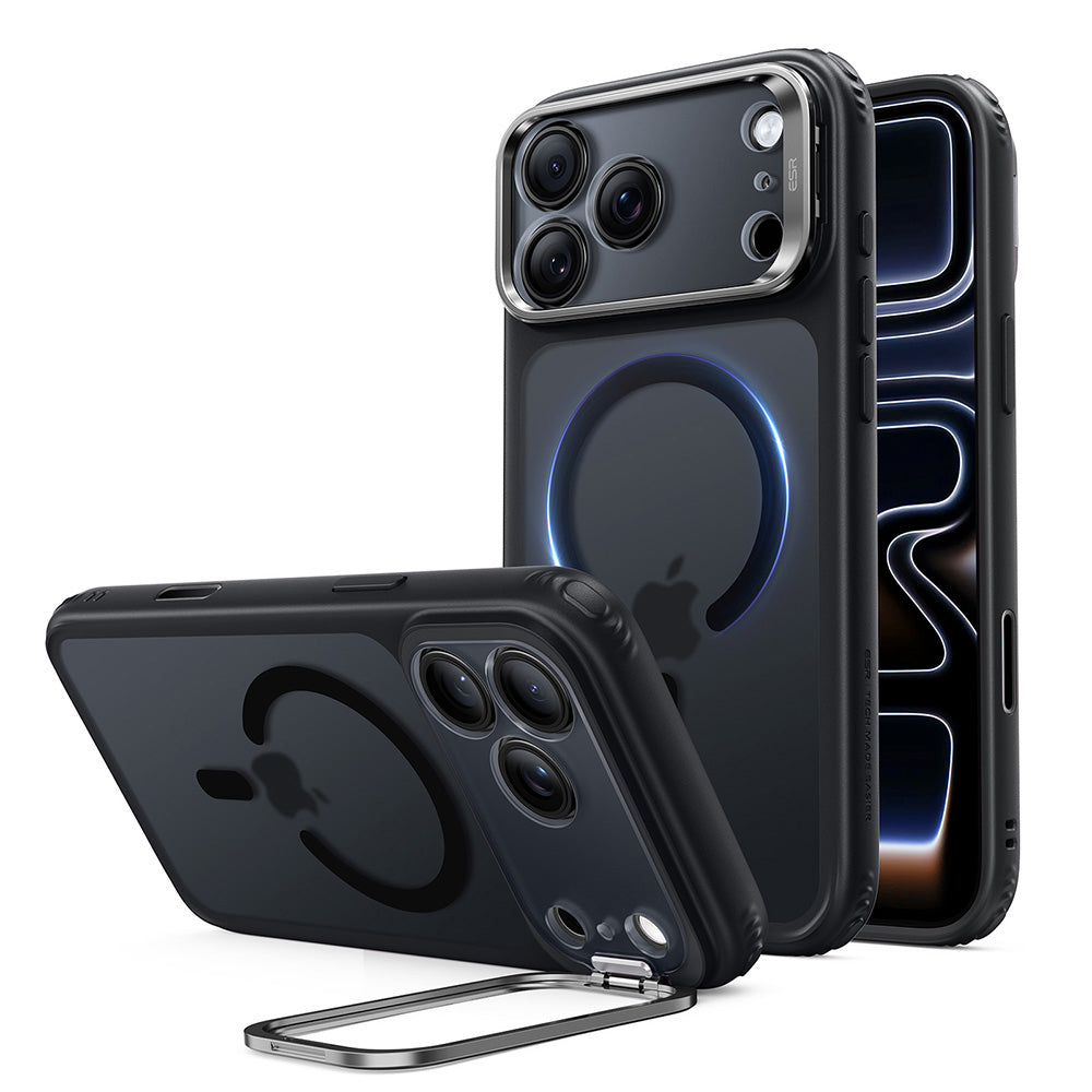 ESR - Classic Hybrid HaloLock Kickstand - iPhone 18 Pro / iPhone 17 Pro - Frosted Black