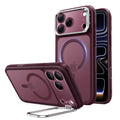 ESR - Classic Hybrid HaloLock Kickstand - iPhone 18 Pro / iPhone 17 Pro - Frosted Deep Burgundy