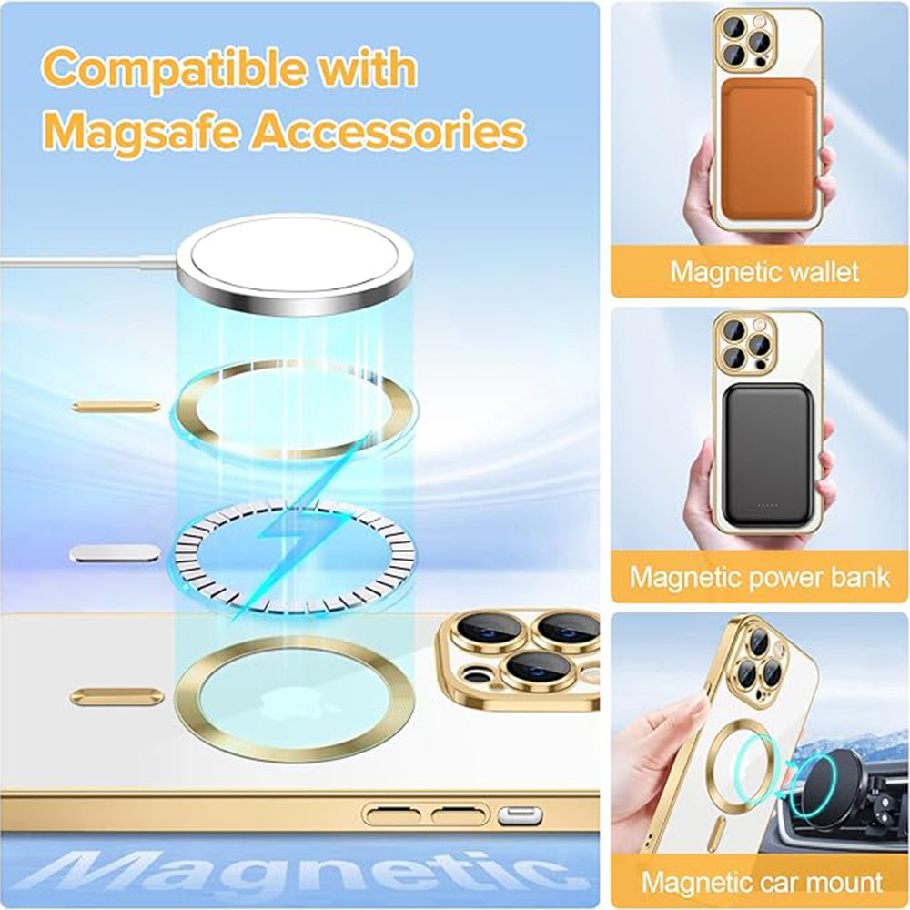 Luxury Crystal MagSafe - iPhone 12 Pro - Gold