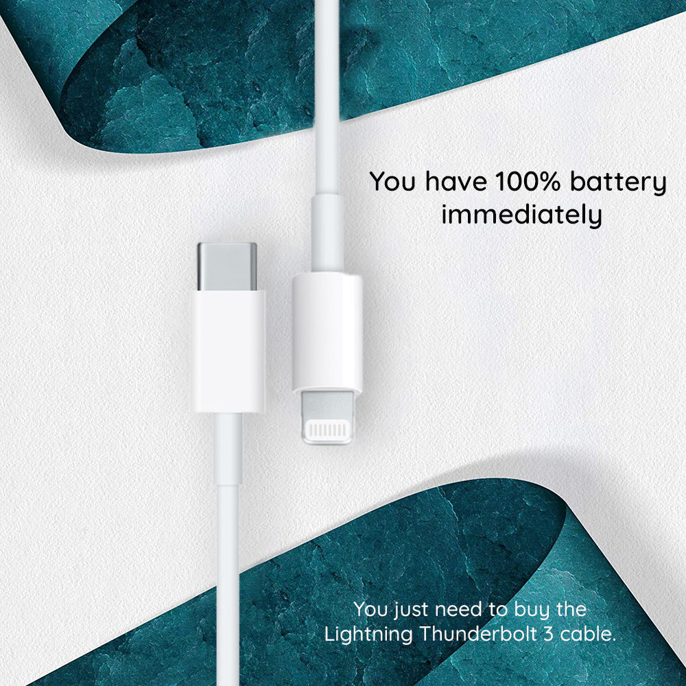 Apple - Data Cable Type-C to Lightning - Thunderbolt 3, 1m - White