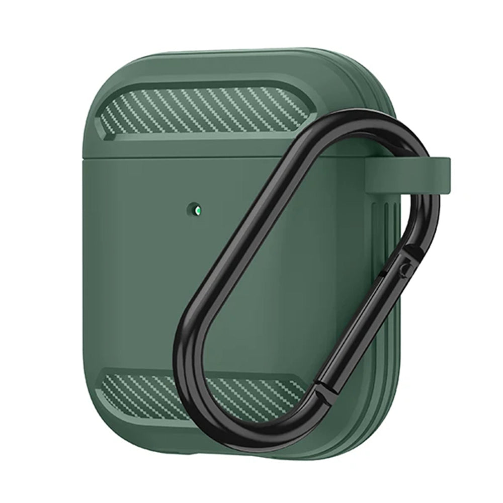 Carbon Silicone - for AirPods 1 / AirPods 2 - Green