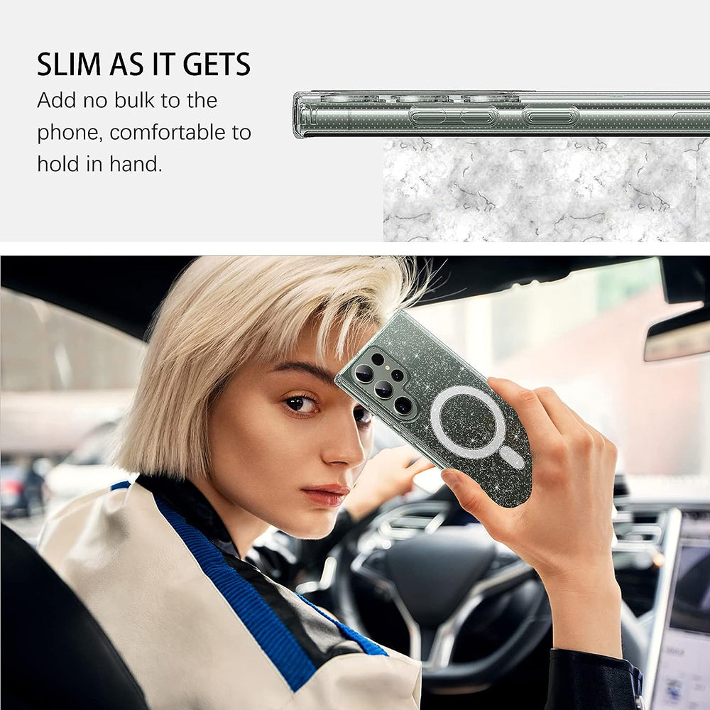 SparkleSkin MagSafe Series - Samsung Galaxy S23 Ultra - Clear